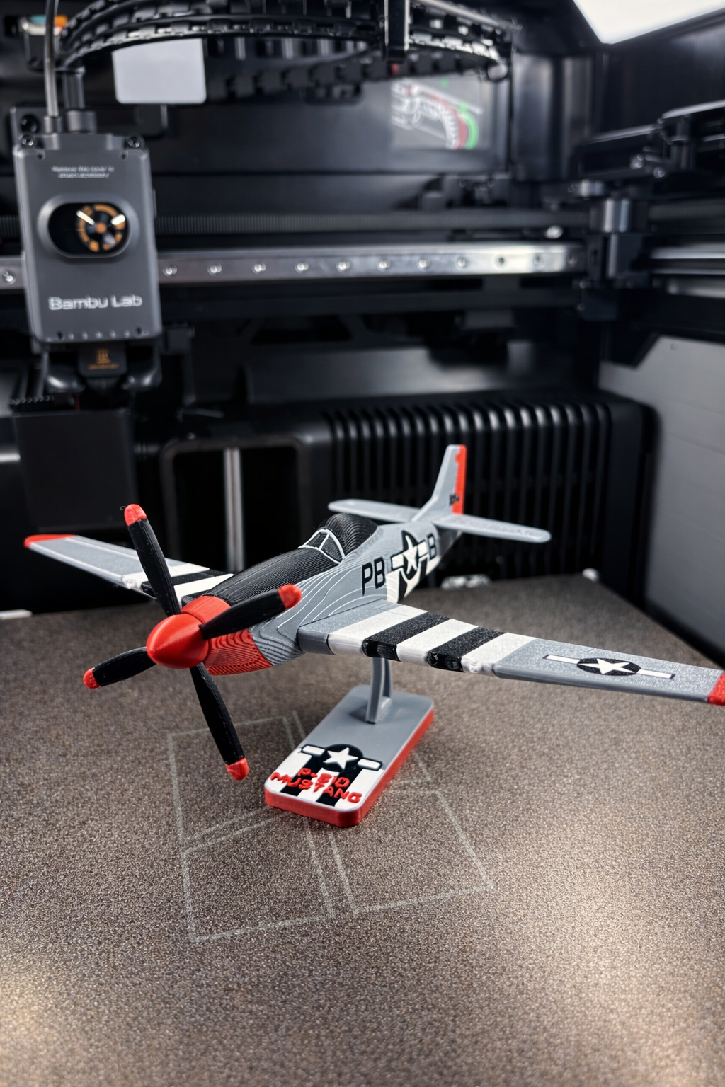 P-51D Mustang 3D Printed Aircraft Model Kit