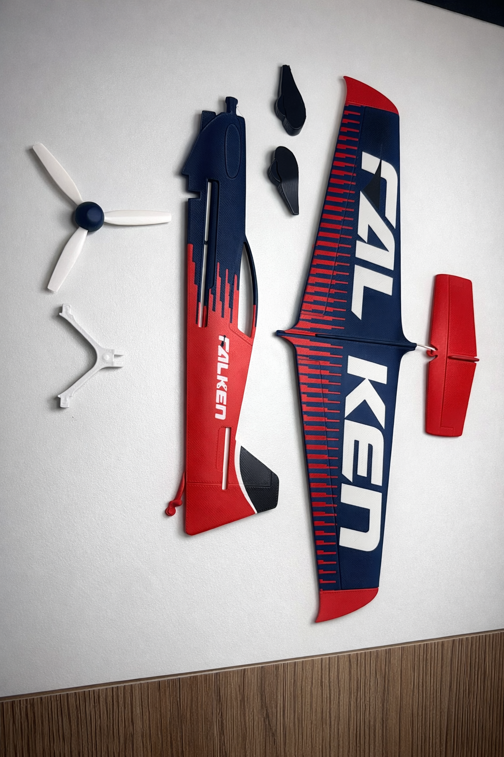 MXS-R Falken Aerobatic Plane 3D Printed Model | RC Airplane Display Build