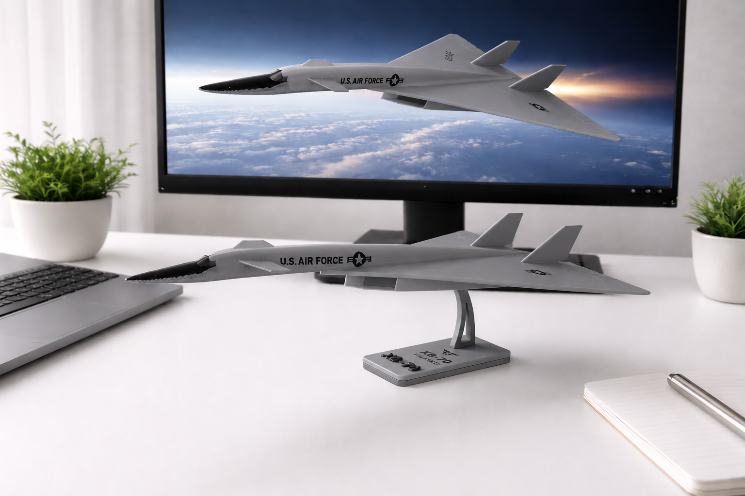XB-70 Valkyrie 3D Printed Aircraft Model