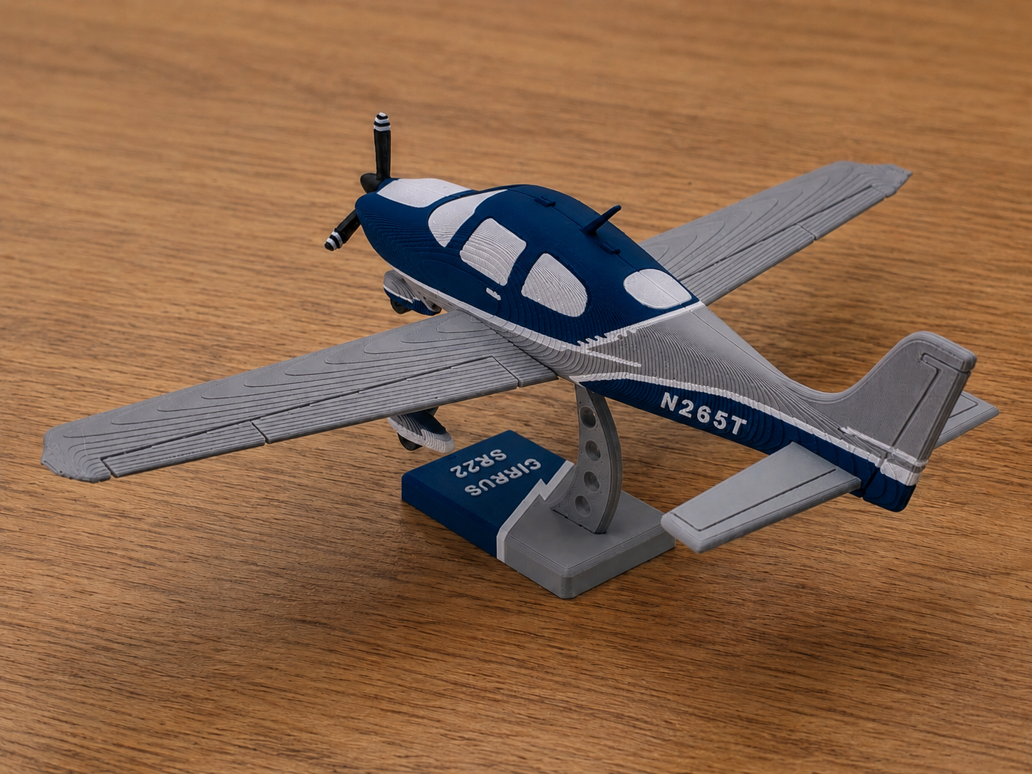 3D Printed Cirrus SR22 Model Kit DIY Aircraft Build Display