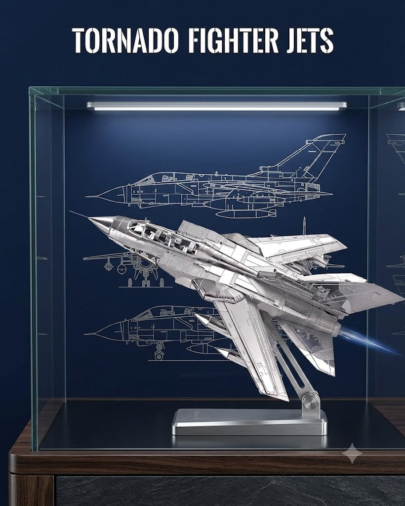 Piececool Tornado Fighter Jet 3D Metal Model Kit