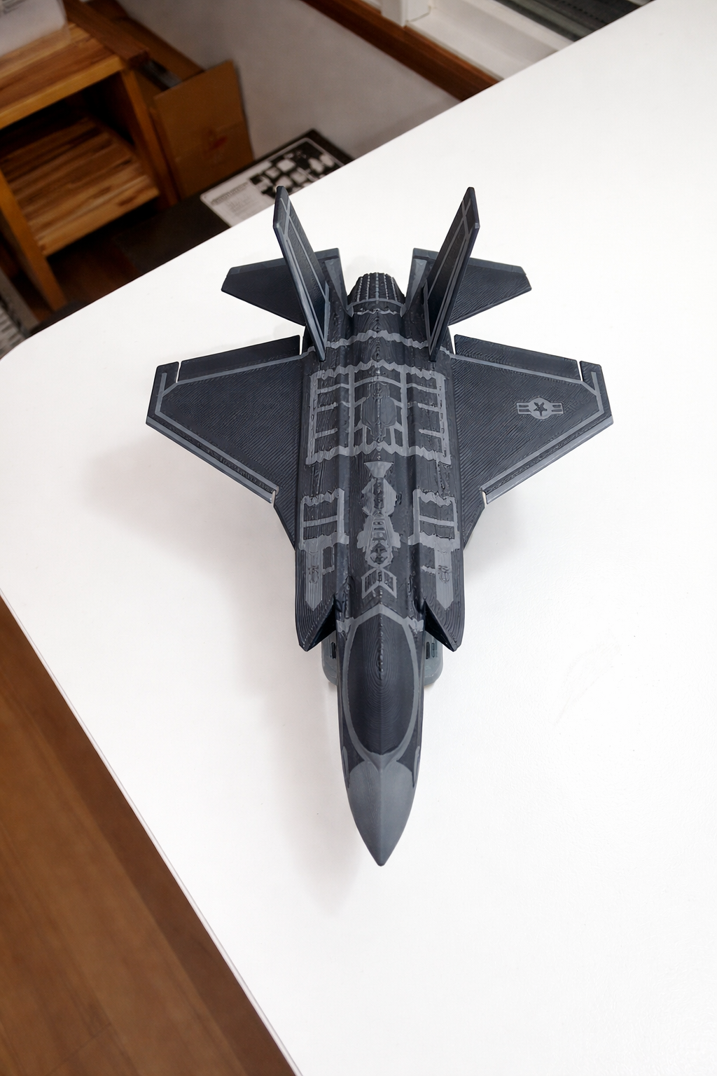 F-35 Lightning II Black 3D Printed Aircraft Model Kit – Stealth Fighter Edition