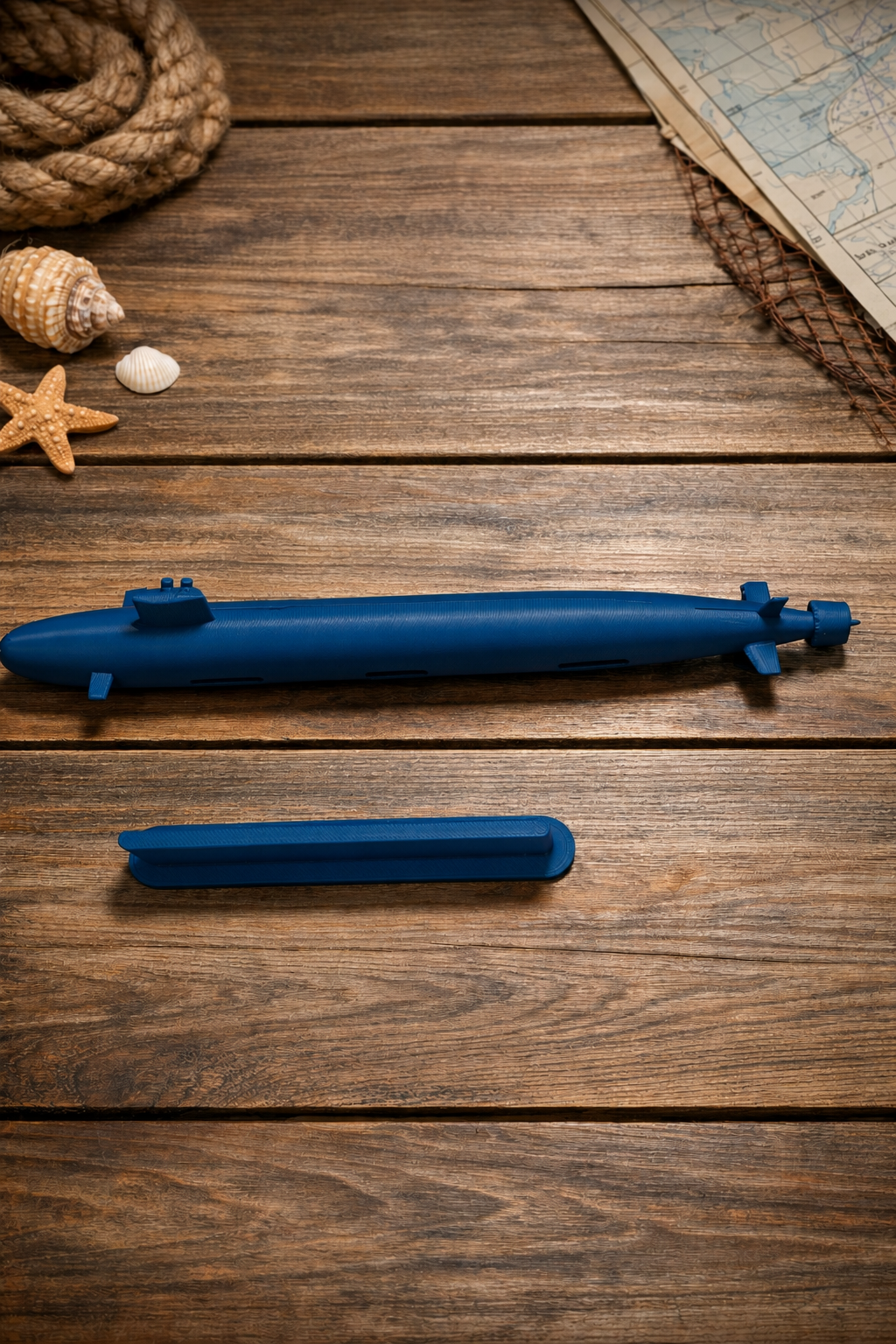 Virginia Class Submarine Display Model Virginia Class Submarine Display Model – 3D Printed Navy Submarine with Stand – Military Naval Desk Decor – Modern Submarine Display
