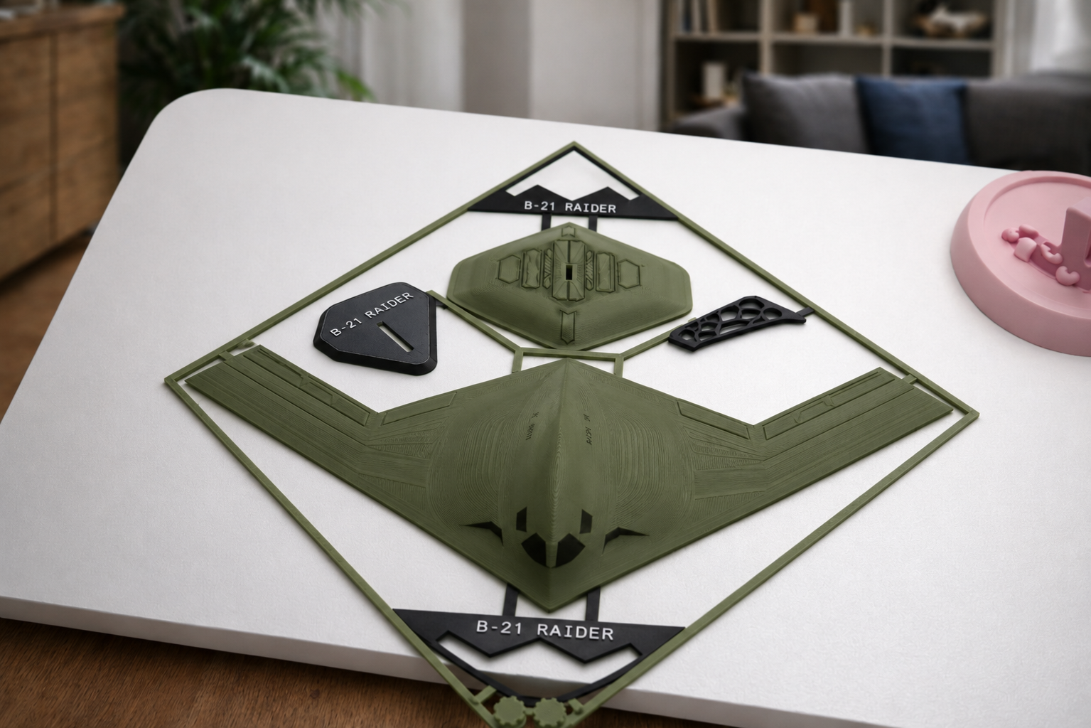 B-21 Raider 3D Printed Aircraft Model Kit – Stealth Bomber Edition