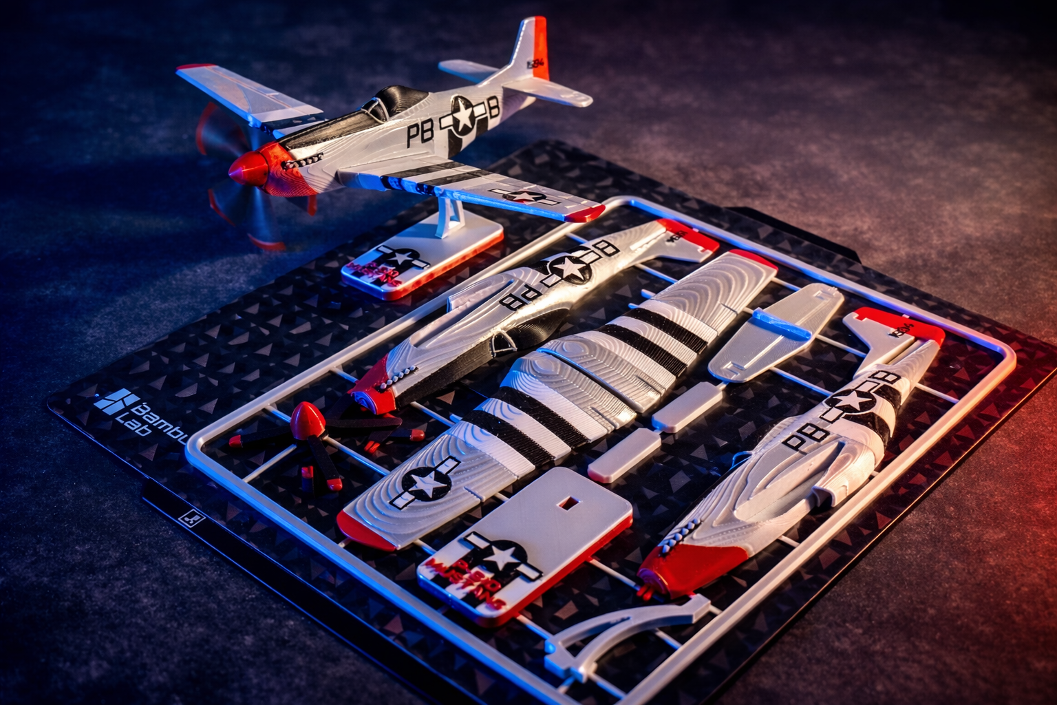 P-51D Mustang 3D Printed Aircraft Model Kit