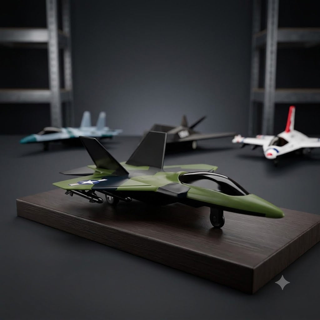US Air Force Toy Fighter Jets 4-Pack Die-Cast Pull Back Airplane Set