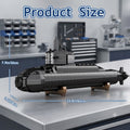 Nuclear Submarine Building Block Set with Lights – 1,498 Pieces