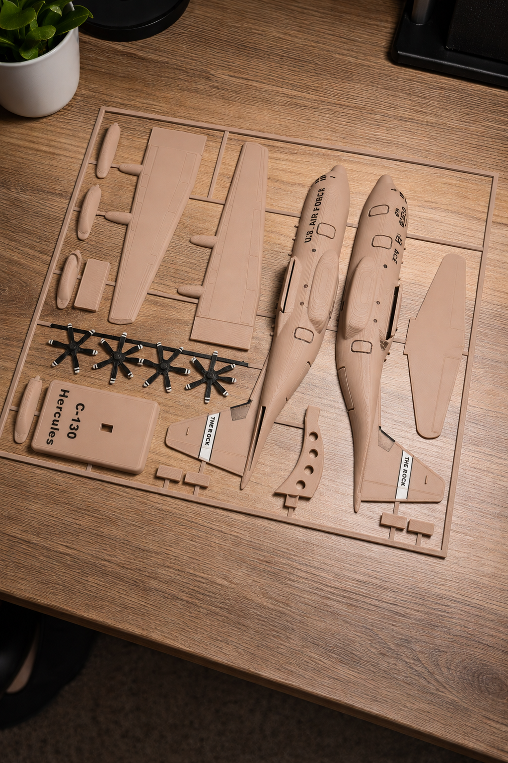 C-130J Hercules 3D Printed Aircraft Model Kit – Military Cargo Plane