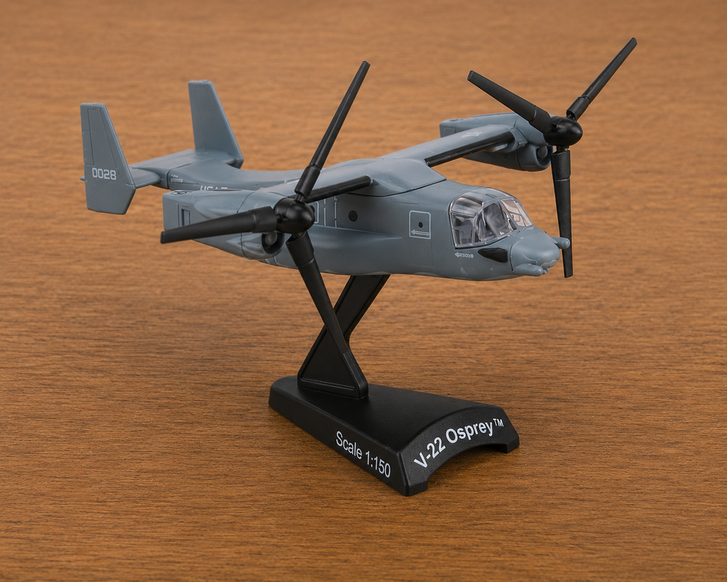 V-22 Osprey Die-Cast Aircraft Model – 1:150 Scale Military Tiltrotor Display Plane