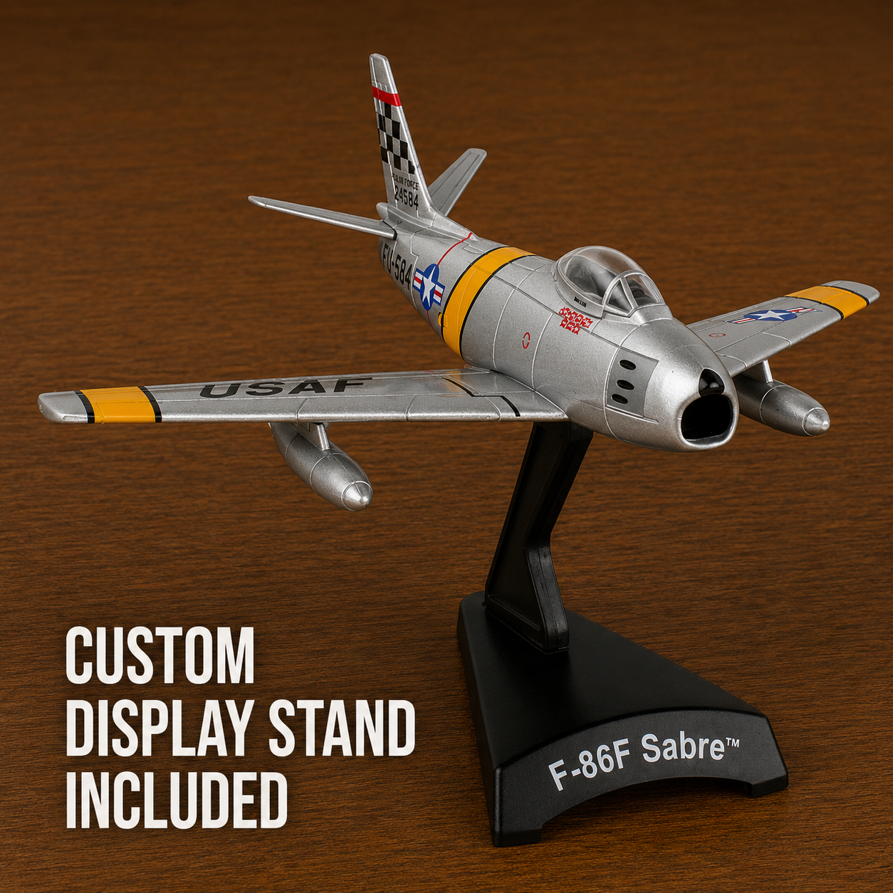 F-86 Sabre “MiG Mad Marine” Die-Cast Aircraft Model – 1:110 Scale Display Jet