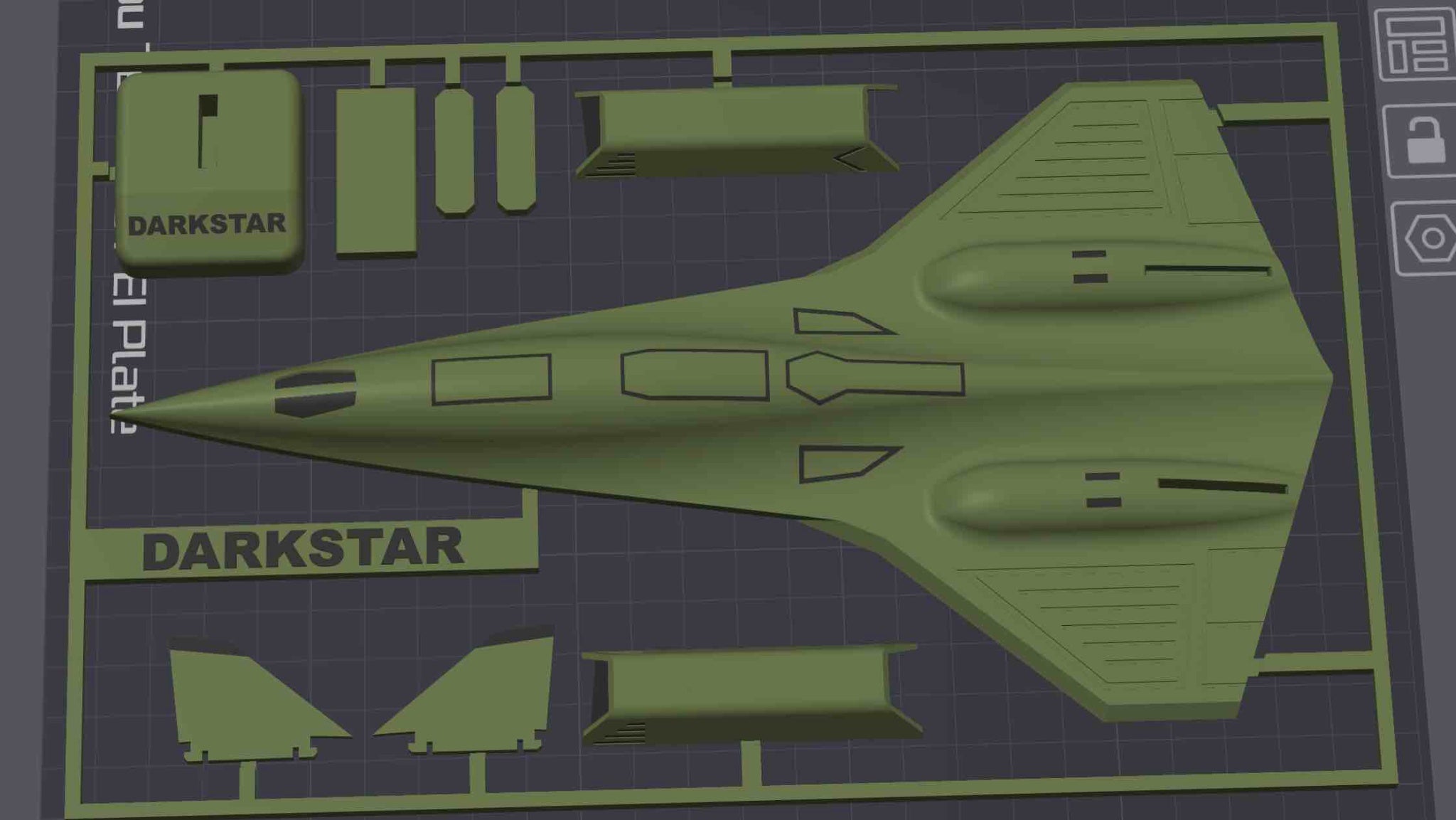 Darkstar SR-72 Inspired 3D Printed Aircraft Model Kit – Hypersonic Stealth Jet