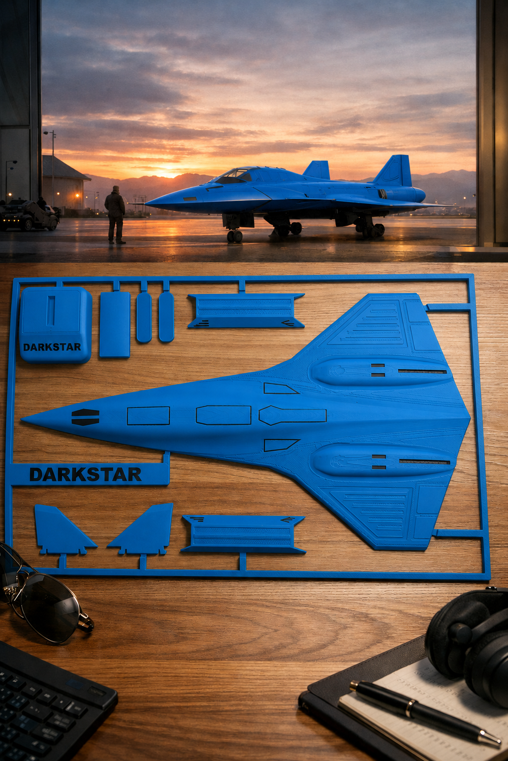 Darkstar SR-72 Inspired 3D Printed Aircraft Model Kit – Hypersonic Stealth Jet