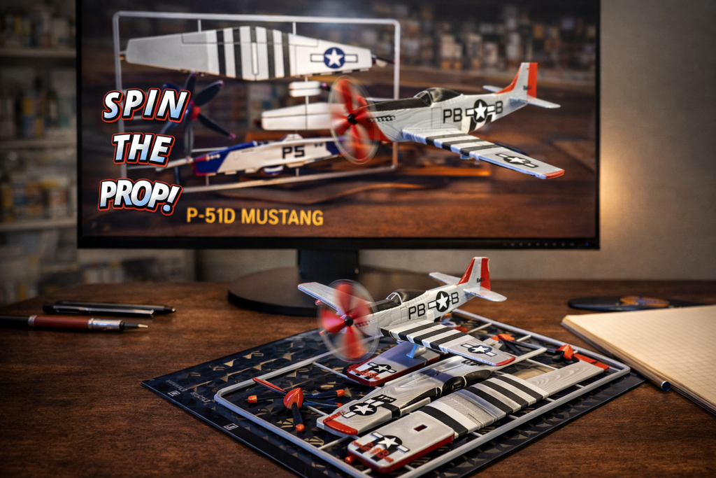 P-51D Mustang 3D Printed Aircraft Model Kit