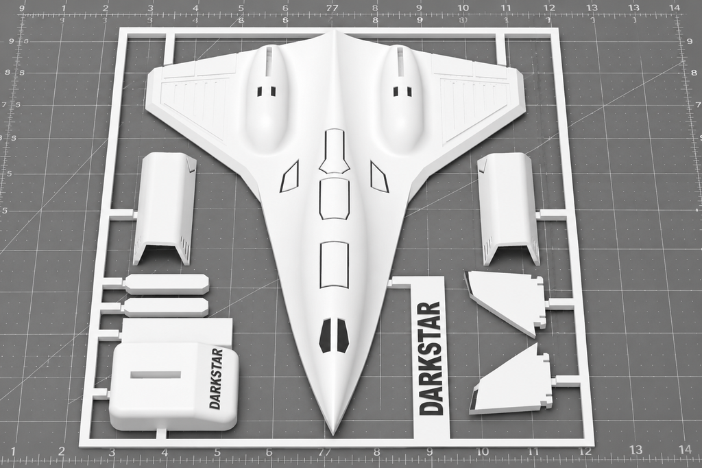 Darkstar SR-72 Inspired 3D Printed Aircraft Model Kit – Hypersonic Stealth Jet