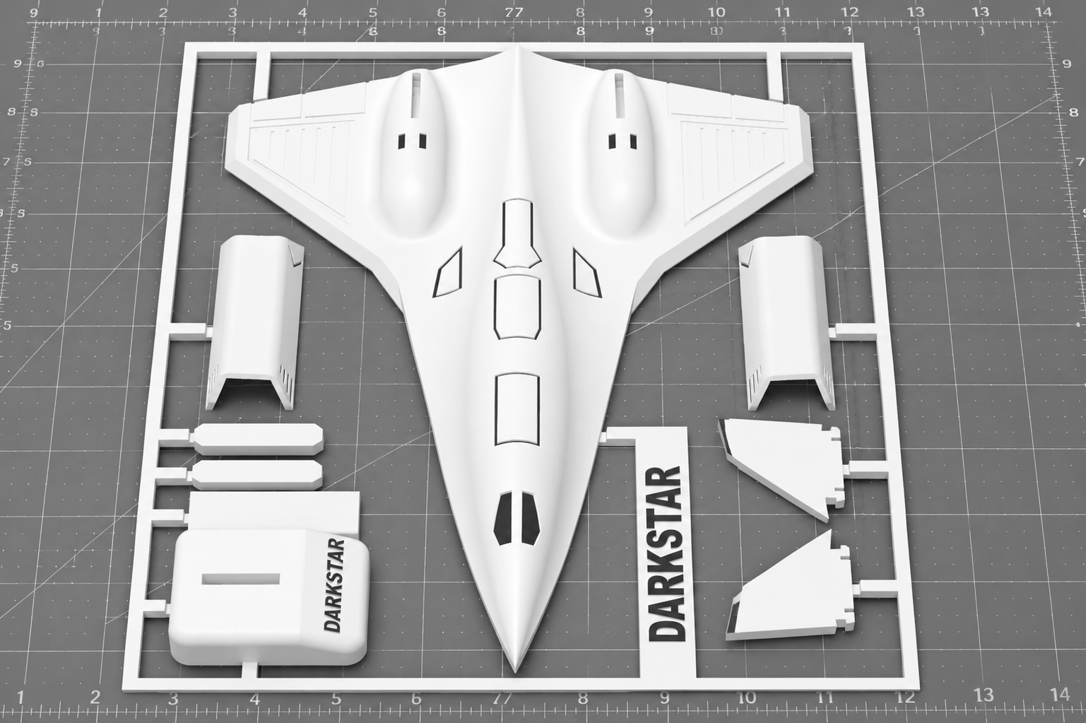 Darkstar SR-72 Inspired 3D Printed Aircraft Model Kit – Hypersonic Stealth Jet