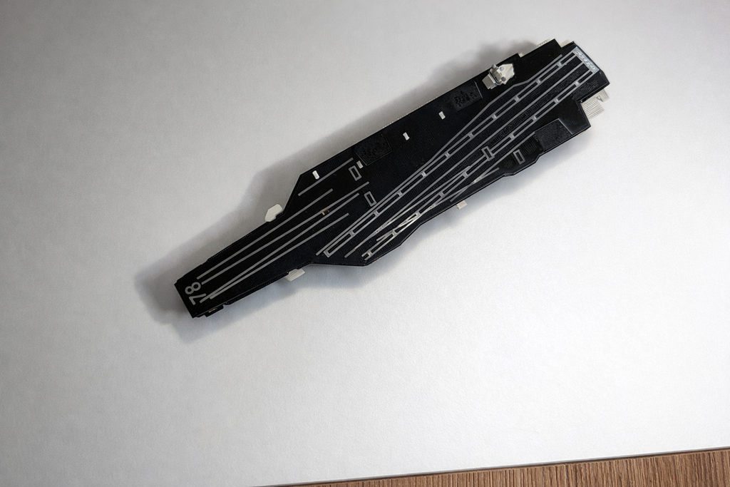 Ford Class Aircraft Carrier Flight Deck 3D Printed Display Model – Naval Aviation Edition
