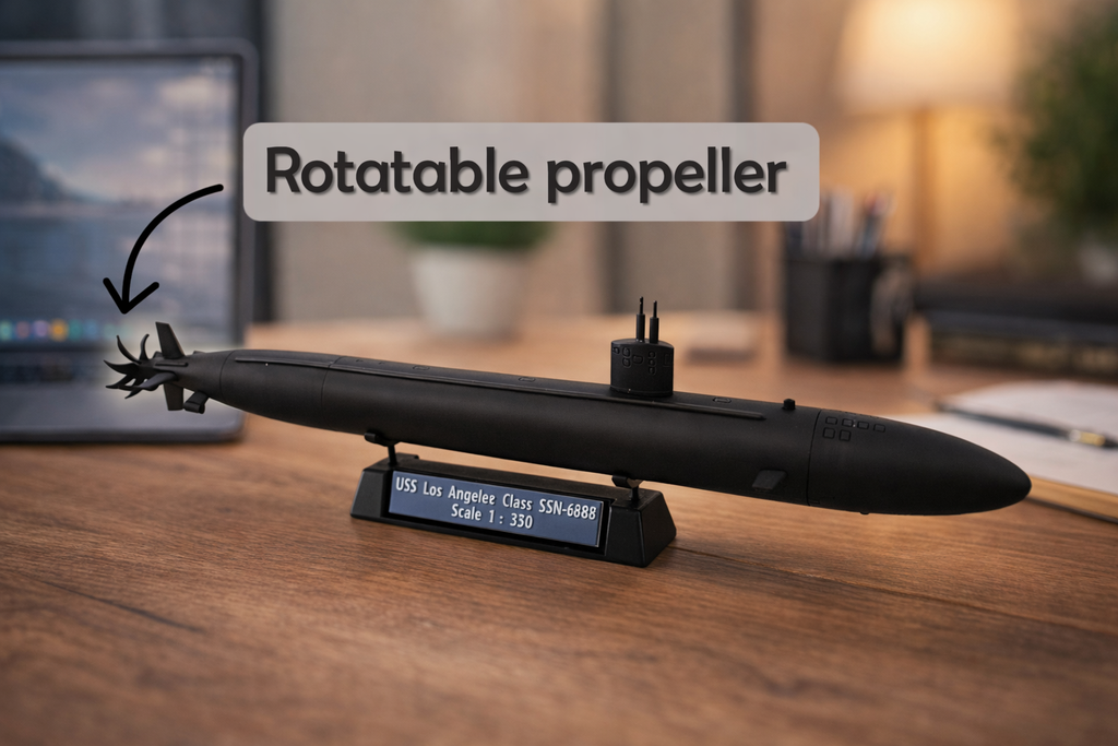 USS Los Angeles Class Submarine 3D Printed Model