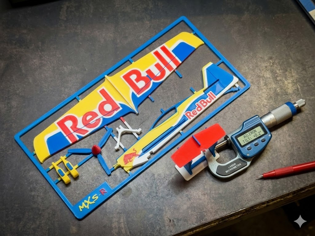 Red Bull MXS-R 3D Printed Air Race Plane Model Kit
