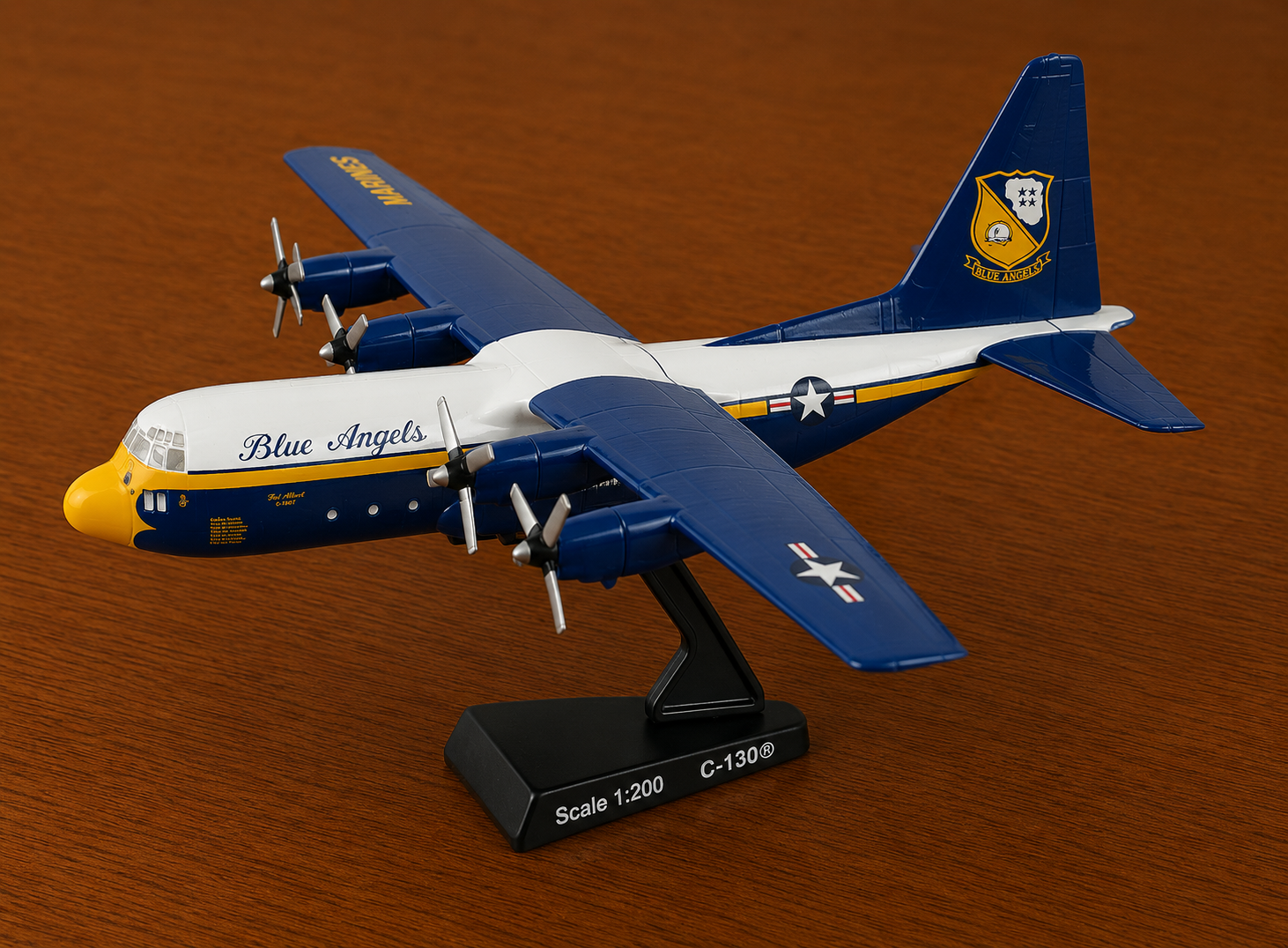 Fat Albert” C-130 Die-Cast Aircraft Model – 1:200 Scale Display Plane