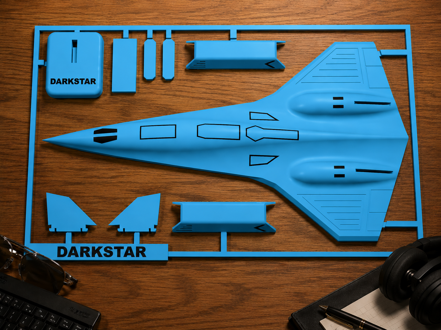 Darkstar SR-72 Inspired 3D Printed Aircraft Model Kit – Hypersonic Stealth Jet