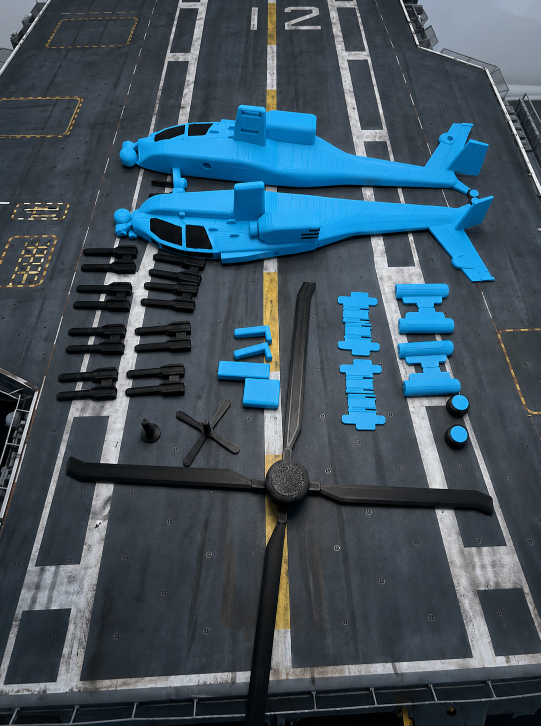 AH-64 Apache Helicopter 3D Printed Display Model – Military Attack Helicopter Edition