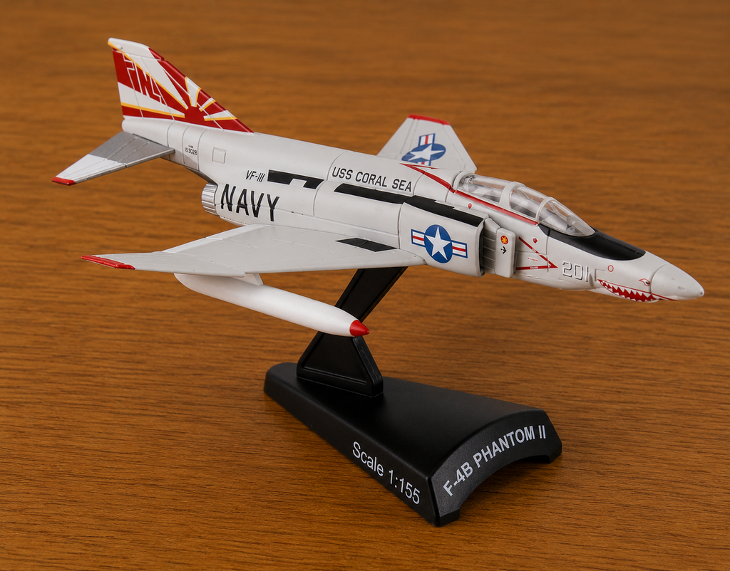 F-4B Phantom II Sundowners 1:155 Die-Cast Aircraft Model with Display Stand