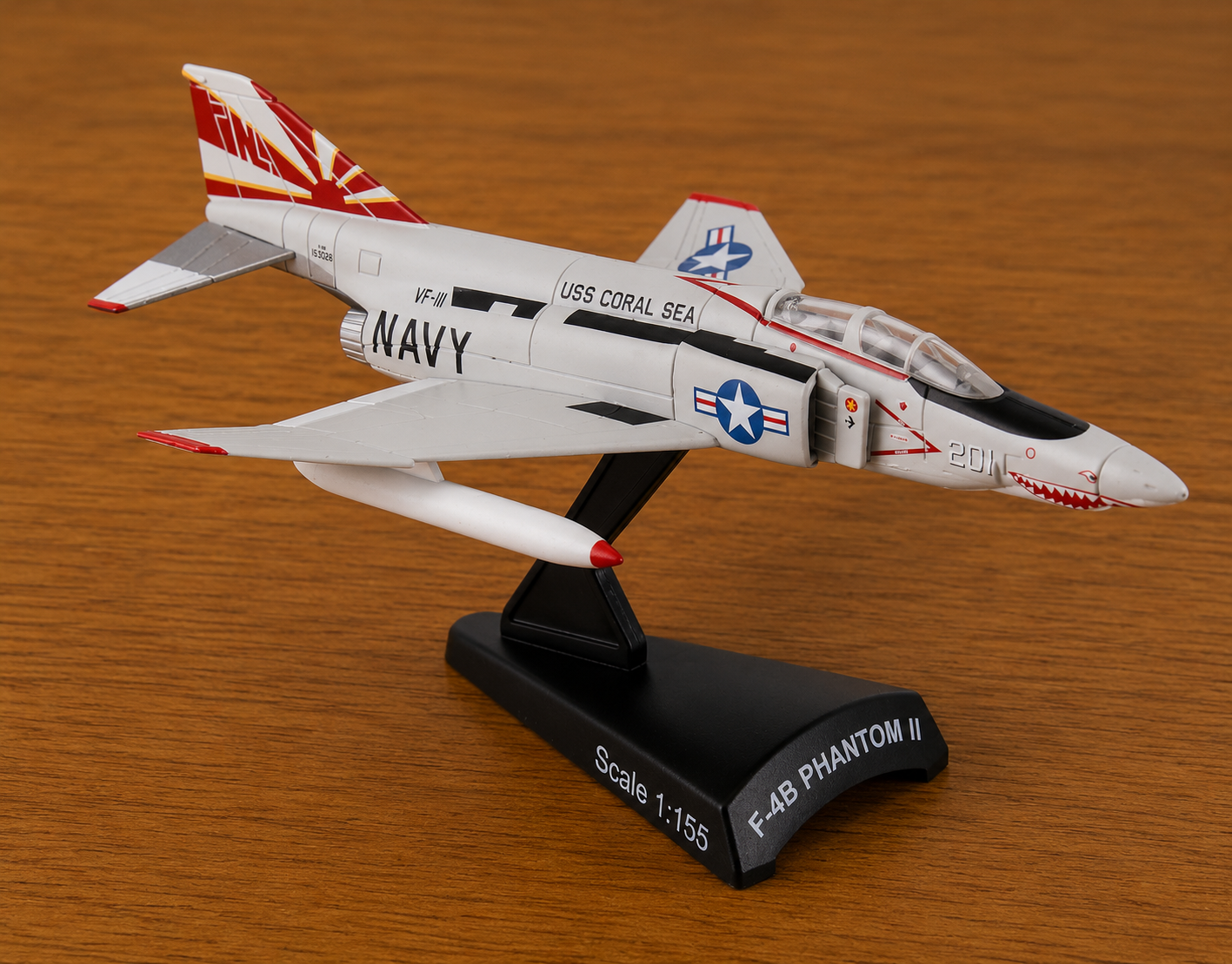 F-4B Phantom II Sundowners 1:155 Die-Cast Aircraft Model with Display Stand
