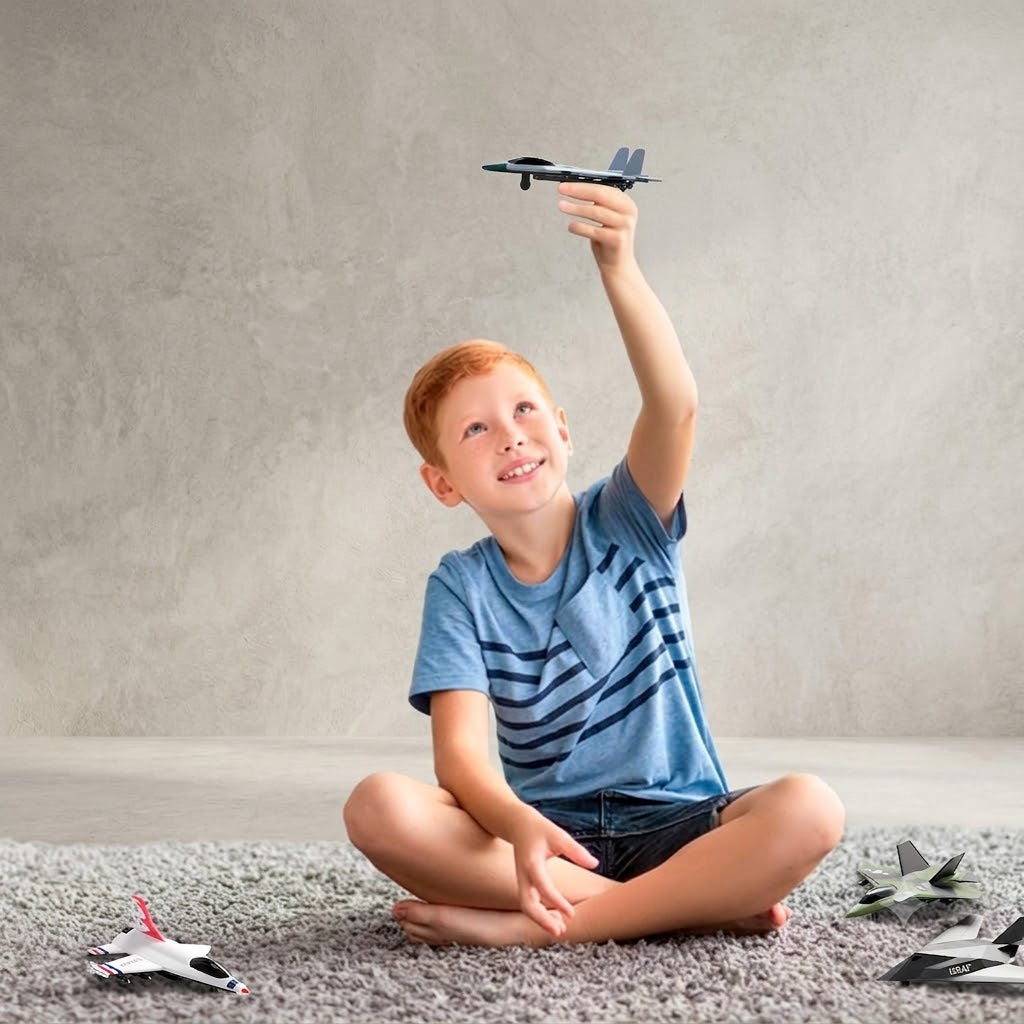 US Air Force Toy Fighter Jets 4-Pack Die-Cast Pull Back Airplane Set