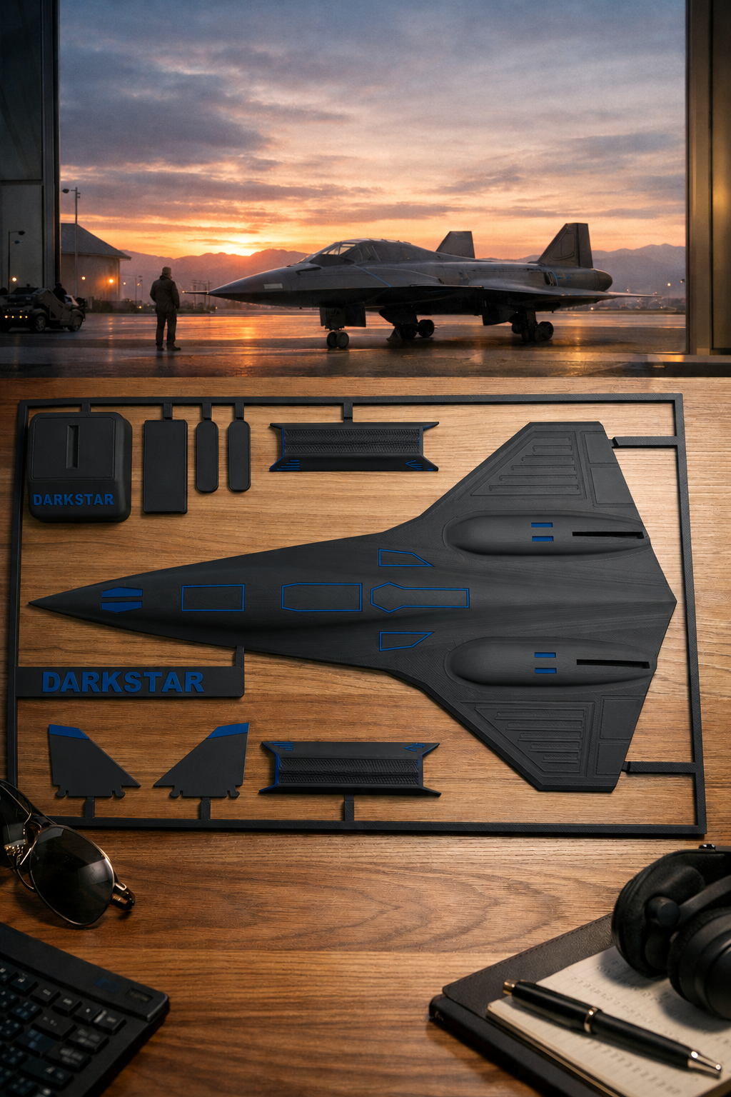 Darkstar SR-72 Inspired 3D Printed Aircraft Model Kit – Hypersonic Stealth Jet
