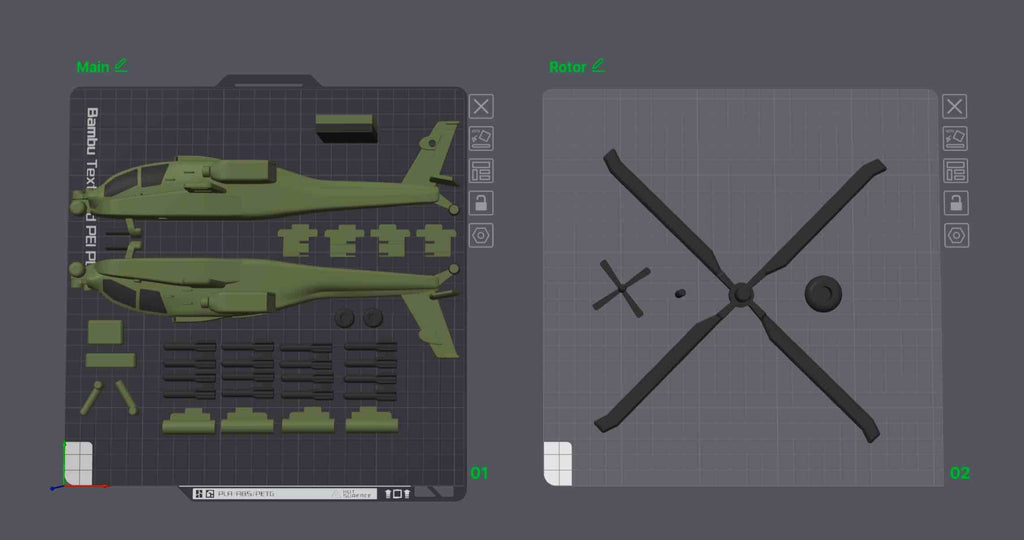 AH-64 Apache Helicopter 3D Printed Display Model – Military Attack Helicopter Edition