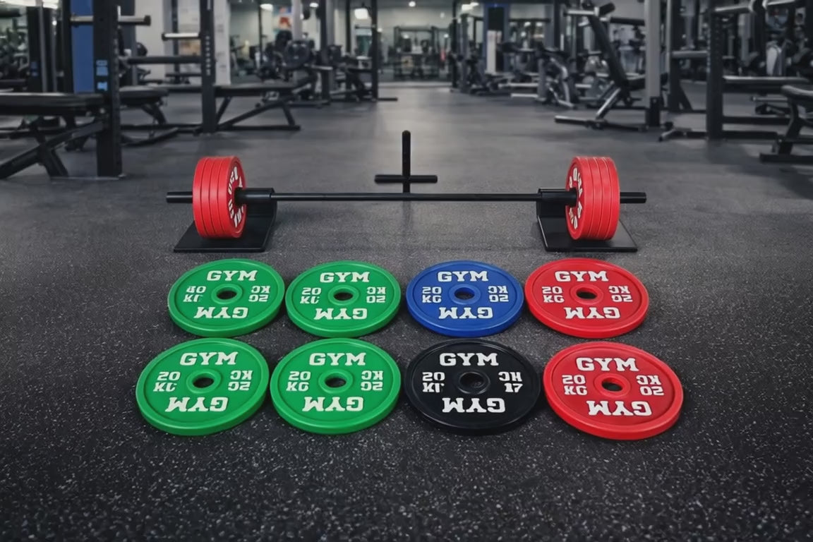 Mini Barbell & Weight Plate Set – Gym Desk Decor – 3D Printed Fitness Display