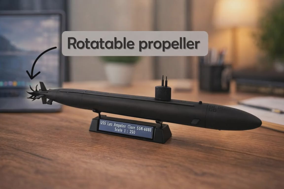 USS Los Angeles Class Submarine 3D Printed Model