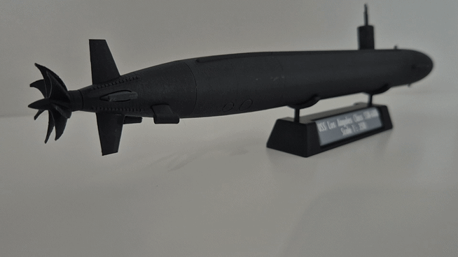 USS Los Angeles Class Submarine 3D Printed Model