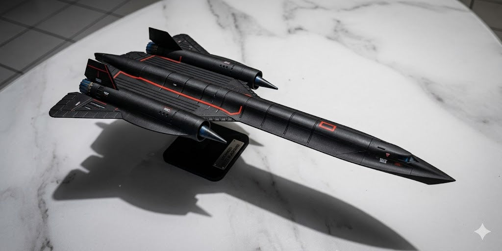 SR-71 Blackbird 3D Printed Display Model – Strategic Reconnaissance Aircraft Desk Decor