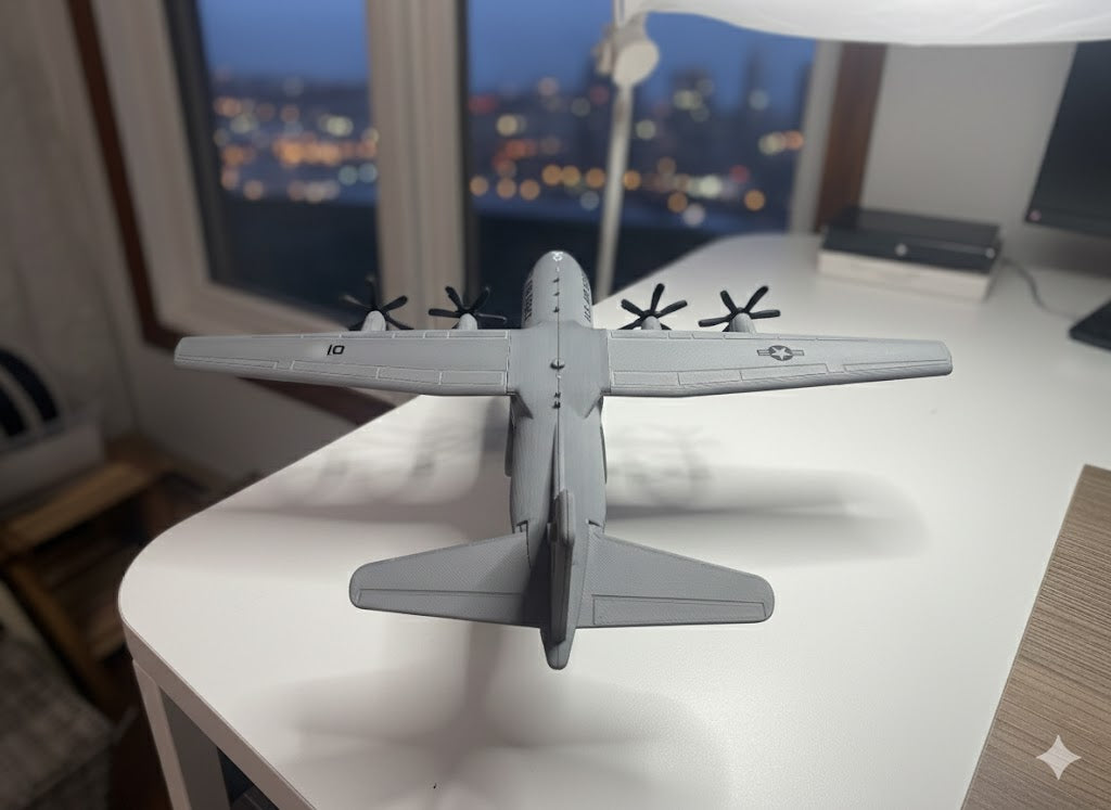 C-130J Hercules 3D Printed Aircraft Model Kit – Military Cargo Plane