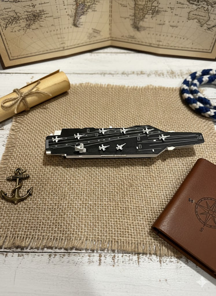 Ford Class Aircraft Carrier Flight Deck 3D Printed Display Model – Naval Aviation Edition