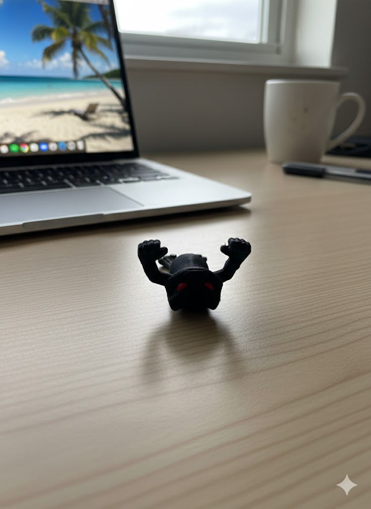 Evil Monitor Buddy Desk Decor Evil Monitor Buddy – 3D Printed Monster Screen Companion – Creepy Desk Decor – Gaming Monitor Accessory – Office Desk Buddy