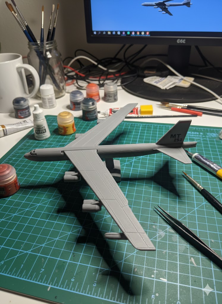 Military Bomber Aircraft Bundle 3D Printed Model Kit Set – Strategic Bomber Collection