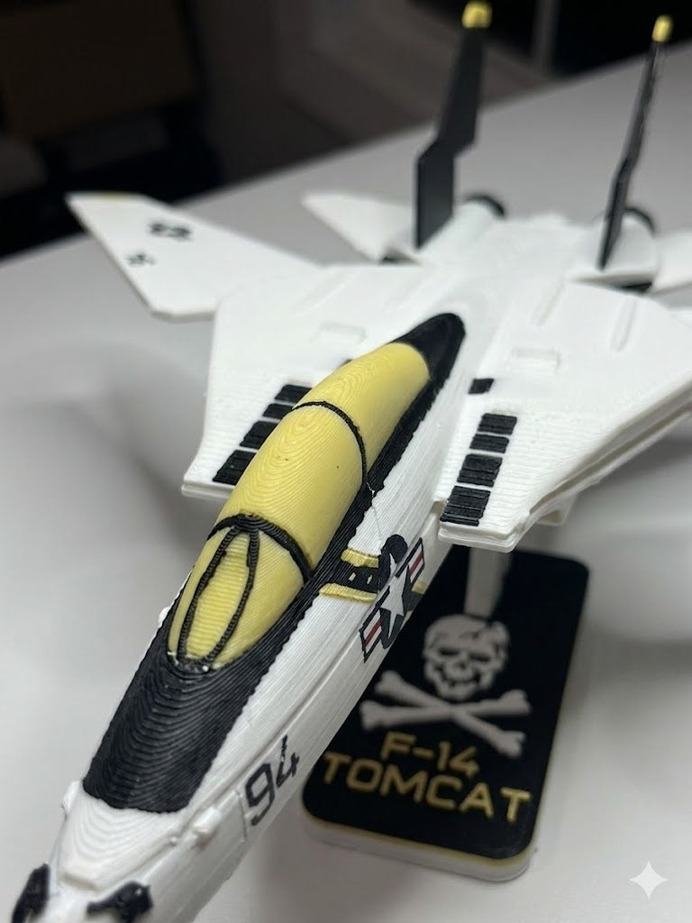 F-14 Tomcat 3D Printed Aircraft Model Kit – Classic Navy Fighter Jet Edition