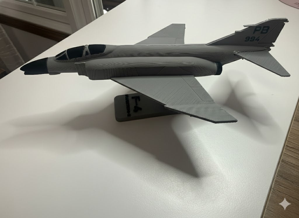 F-4 Phantom II 3D Printed Aircraft Model Kit – Military Fighter Jet