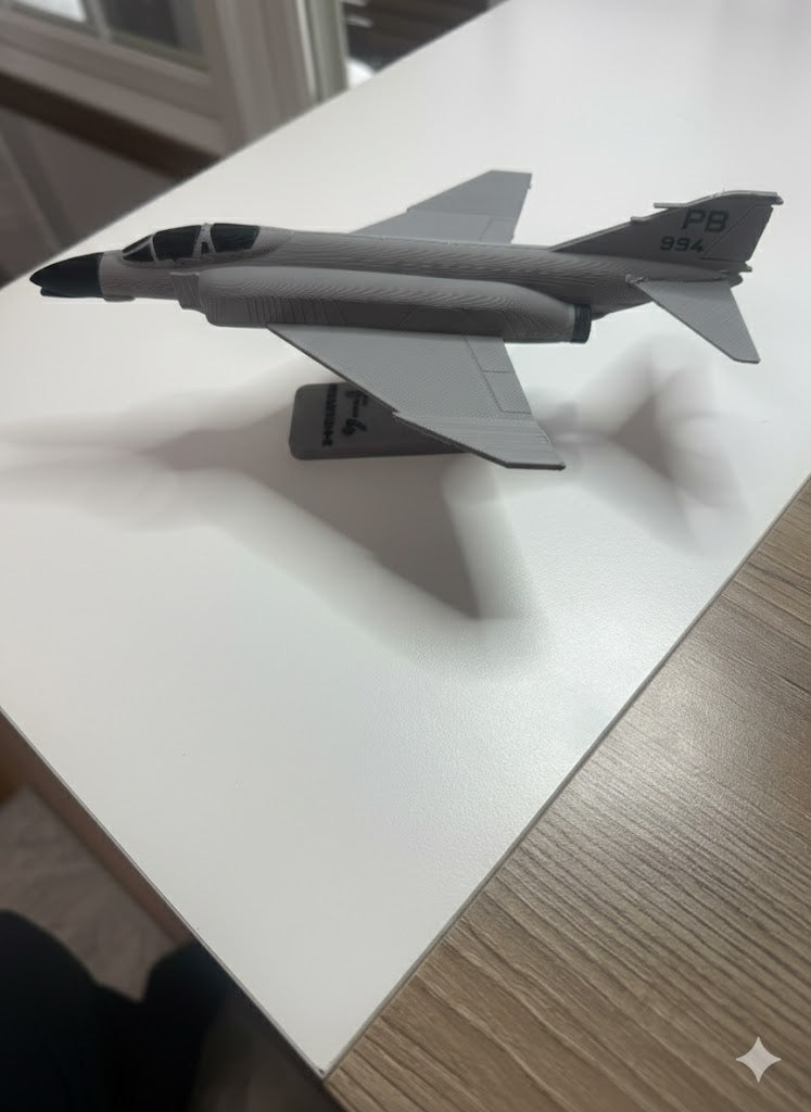 F-4 Phantom II 3D Printed Aircraft Model Kit – Military Fighter Jet
