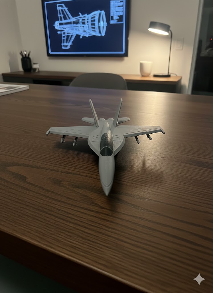 F/A-18 Fighter Jet 3D Printed Model Kit F/A-18 Fighter Jet 3D Printed Model Kit – Military Aircraft Desk Decor – Modern Aviation Display – Fighter Jet Model – Aviation Gift