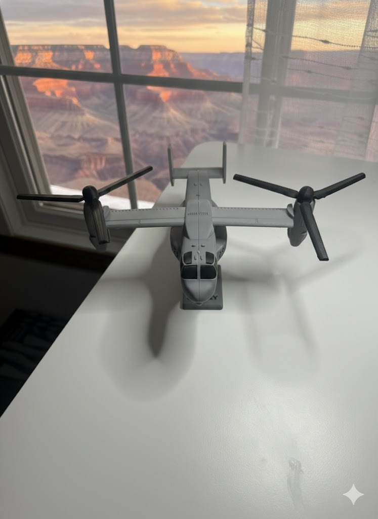 V-22 Osprey 3D Printed Aircraft Model Kit – Military Tiltrotor Aircraft