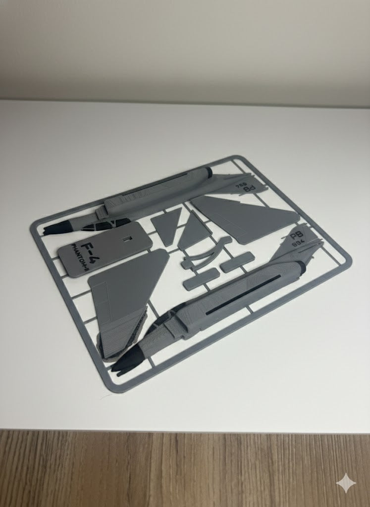 F-4 Phantom II 3D Printed Aircraft Model Kit – Military Fighter Jet