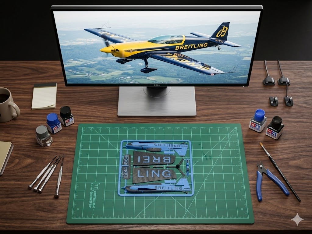 MXS-R Breitling 3D Printed Aircraft Model Kit – Aerobatic Racing Plane Edition