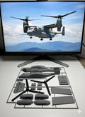 V-22 Osprey 3D Printed Aircraft Model Kit – Military Tiltrotor Aircraft