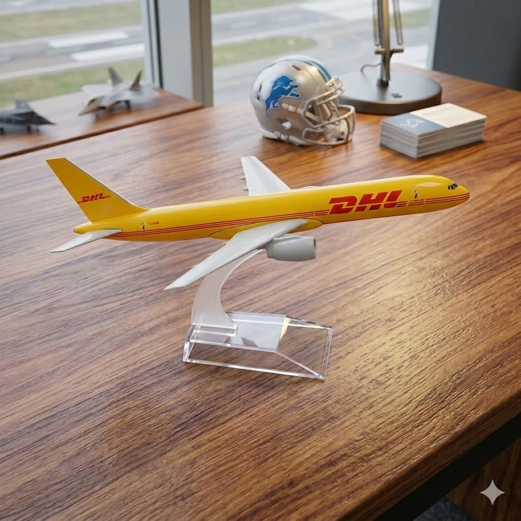 DHL Boeing 757 Die-Cast Aircraft Model – 1:400 Scale Cargo Airplane Display