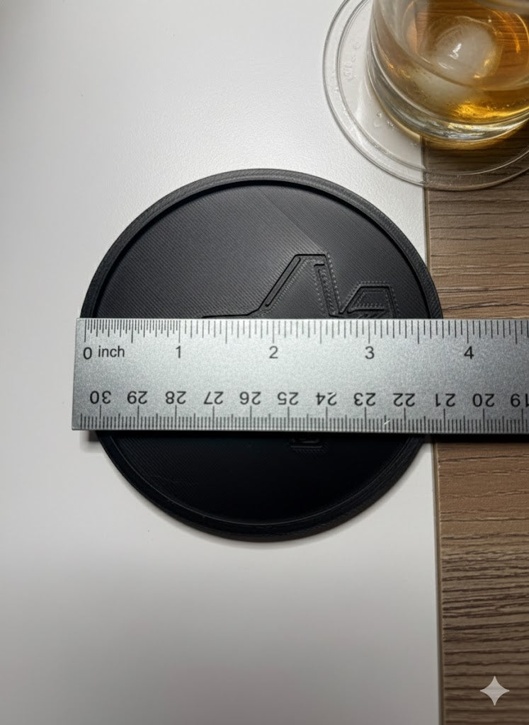 Fighter Jet Coaster Set Fighter Jet Coaster Set – 3D Printed Aviation Drink Coasters – Military Aircraft Desk & Bar Decor – Airplane Coaster Holder Set