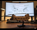 CH-47 Chinook Helicopter Loose Piece Display Model – 3D Printed Military Helicopter