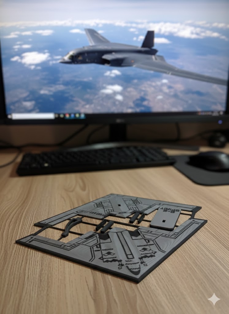Military Bomber Aircraft Bundle 3D Printed Model Kit Set – Strategic Bomber Collection